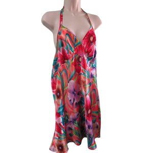 Vintage Inner Most Tropical Halter Chemise Negligee Ladies Med GUC USA Made